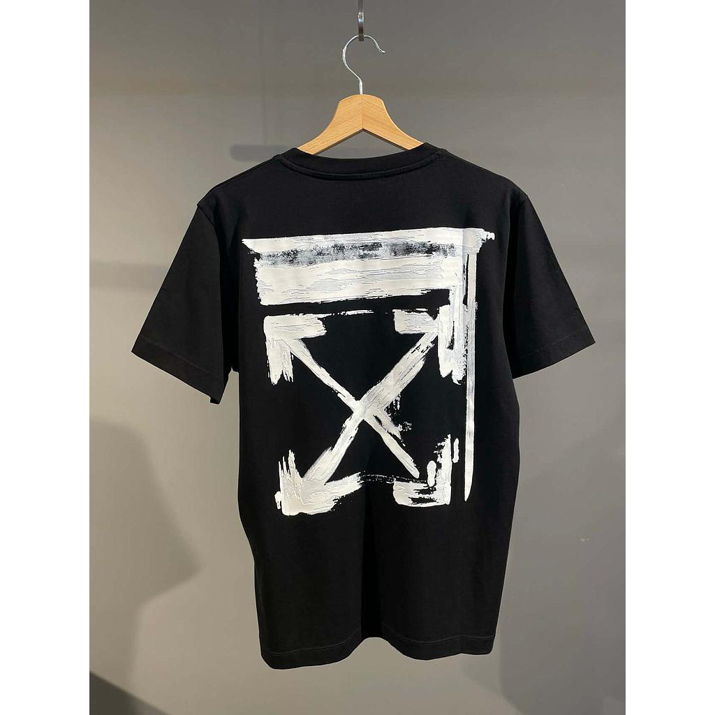 OFF WHITE OMAA027F25JER007 1001 MEN'S TEE BLACK
