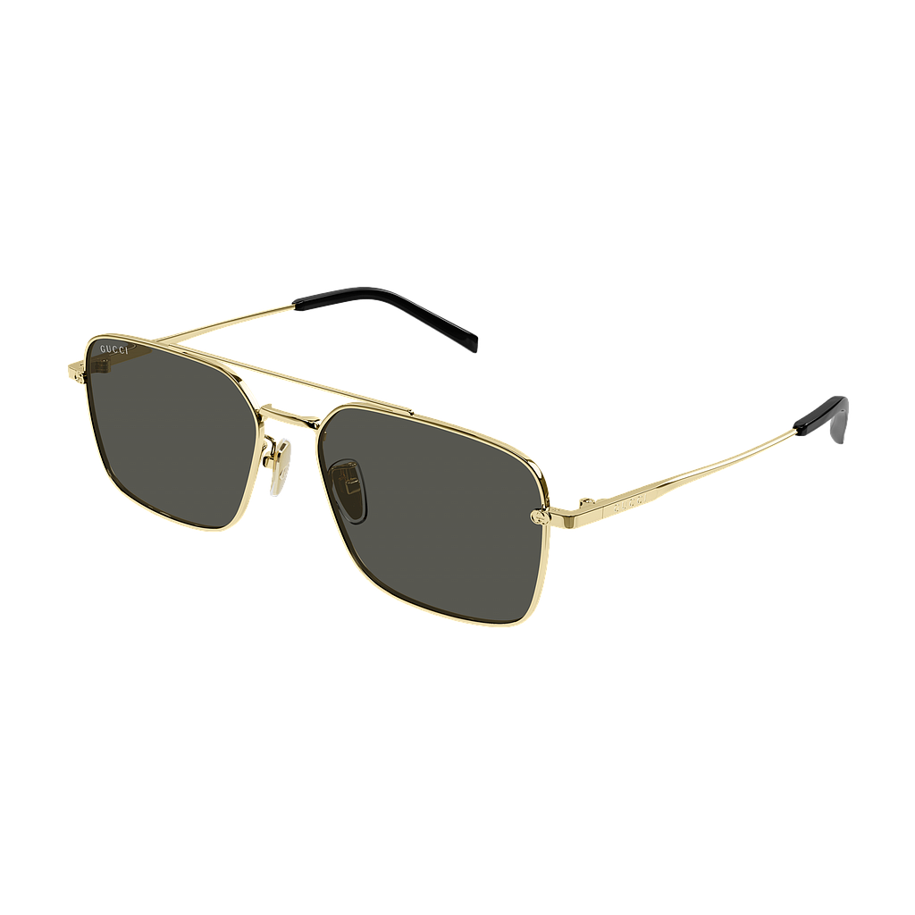 GUCCI GG1957SA 001 58/17-145 SUNGLASSES GOLD/GREY