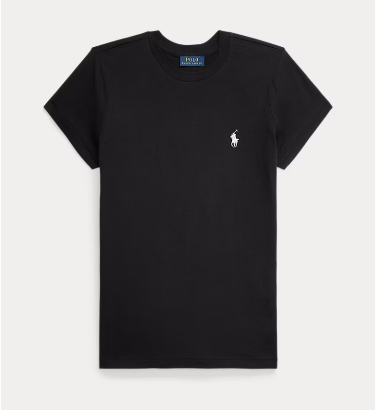 POLO RALPH LAUREN 211898698 007 WOMEN'S T-SHIRT BLACK