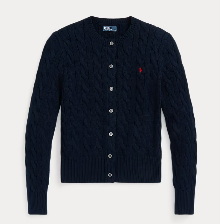 POLO RALPH LAUREN 211971868 008 WOMEN'S CARDIGAN BLUE