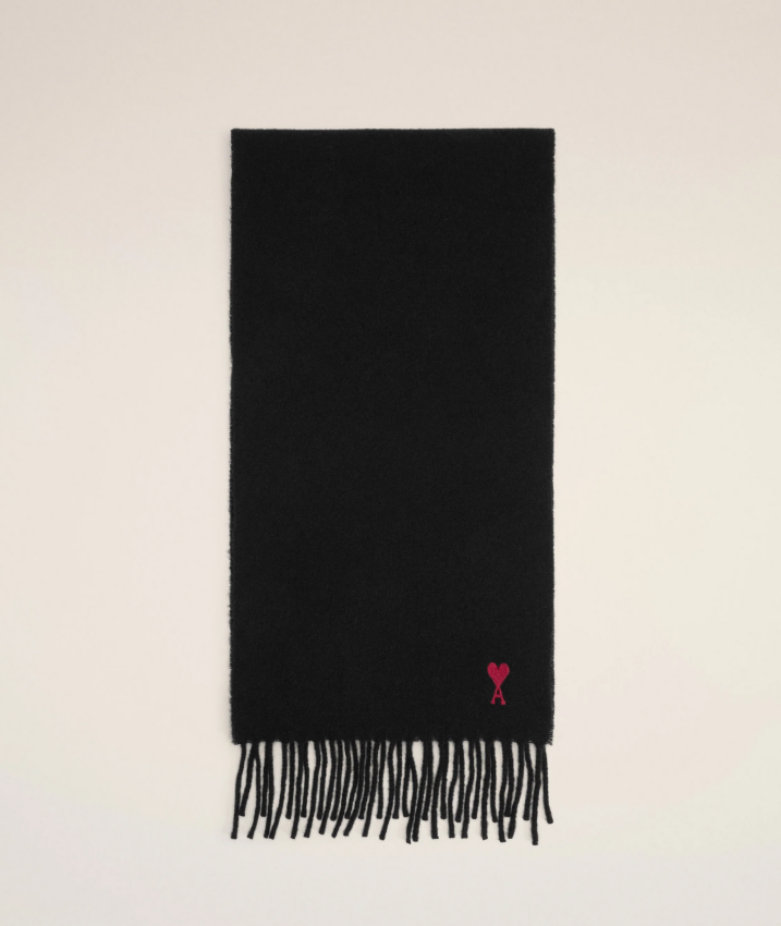 AMI PARIS BFUSF405.334.001 WOMEN'S SCARF BLACK