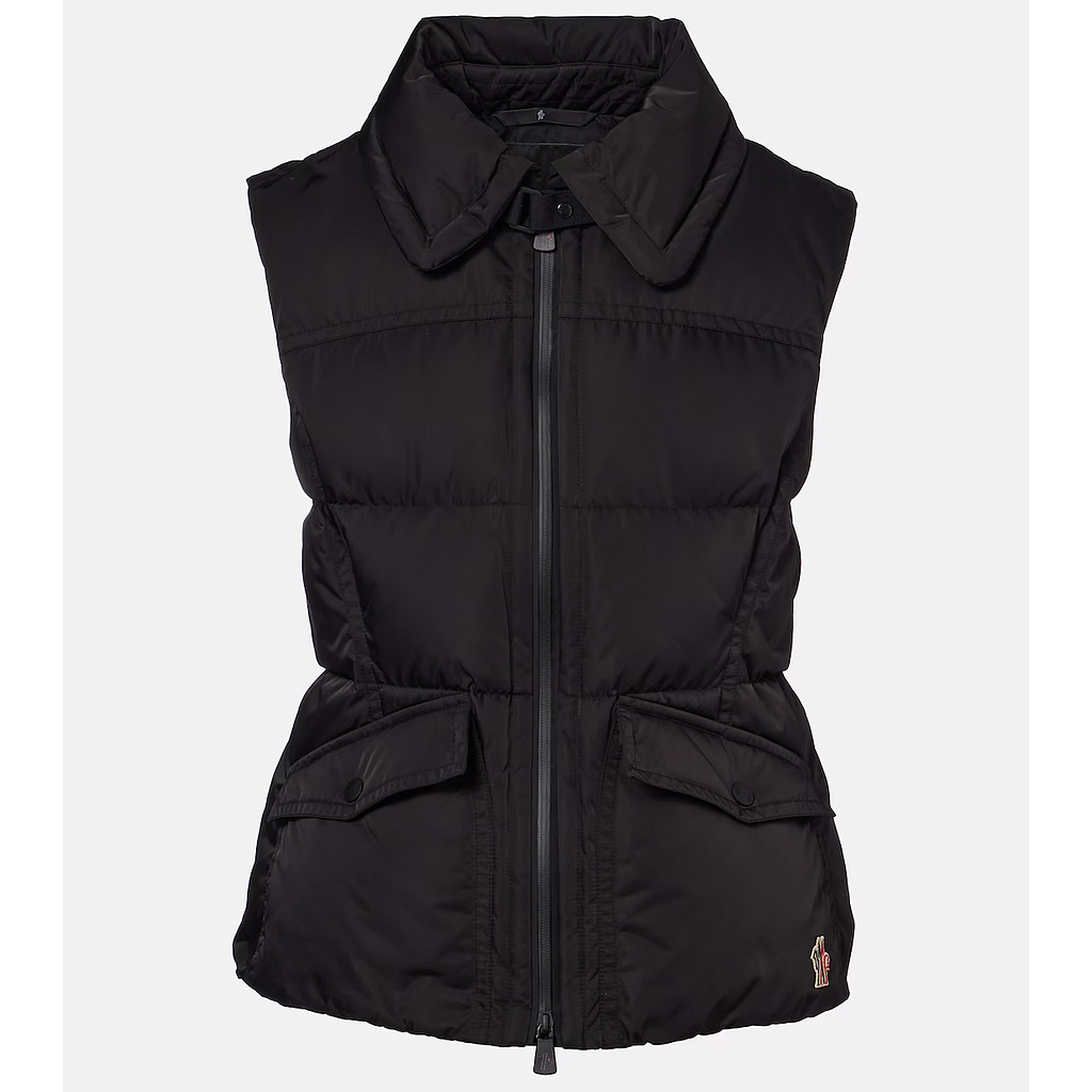 MONCLER HALLAINE WOMEN'S GILET BLACK