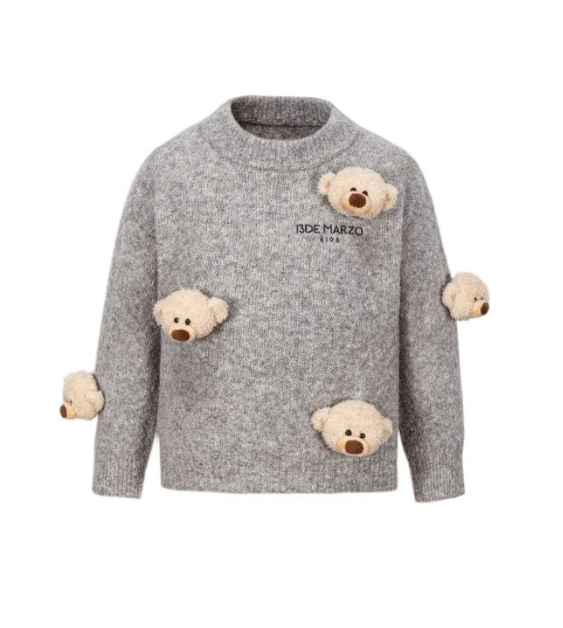 13DE MARZO KID'S MZ2514901 BABYBEAR FULL SWEATER GREY 