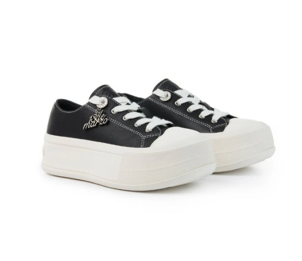13DE MARZO MZ2509601 DIGITAL LOGO SNEAKER BLACK 