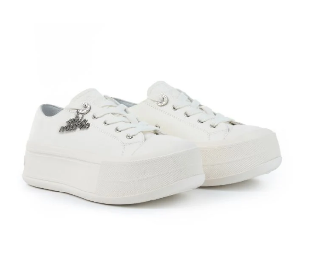 13DE MARZO MZ2509602 DIGITAL LOGO SNEAKER WHITE