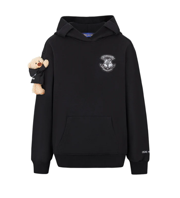 13DE MARZO HOGWARTS FOUR HOUSES BEAR SCARF SWEATER BLACK CT