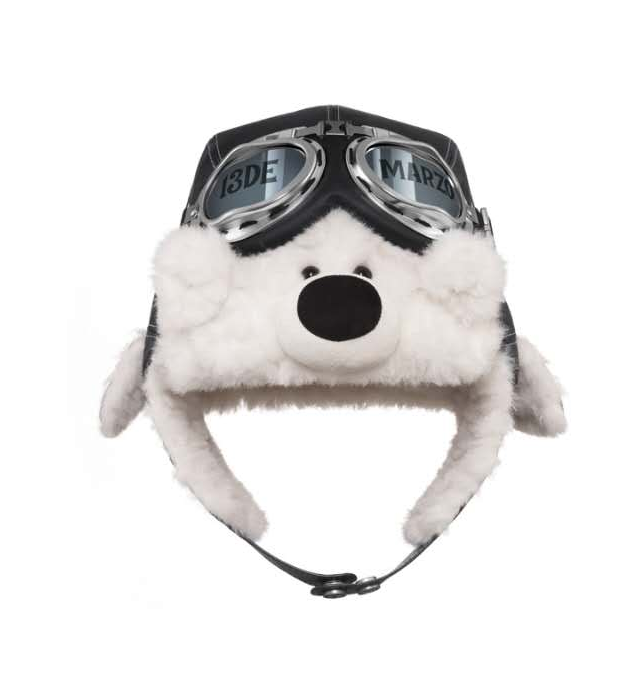 13DE MARZO PILOT BEAR VINTAGE HAT BLACK CT