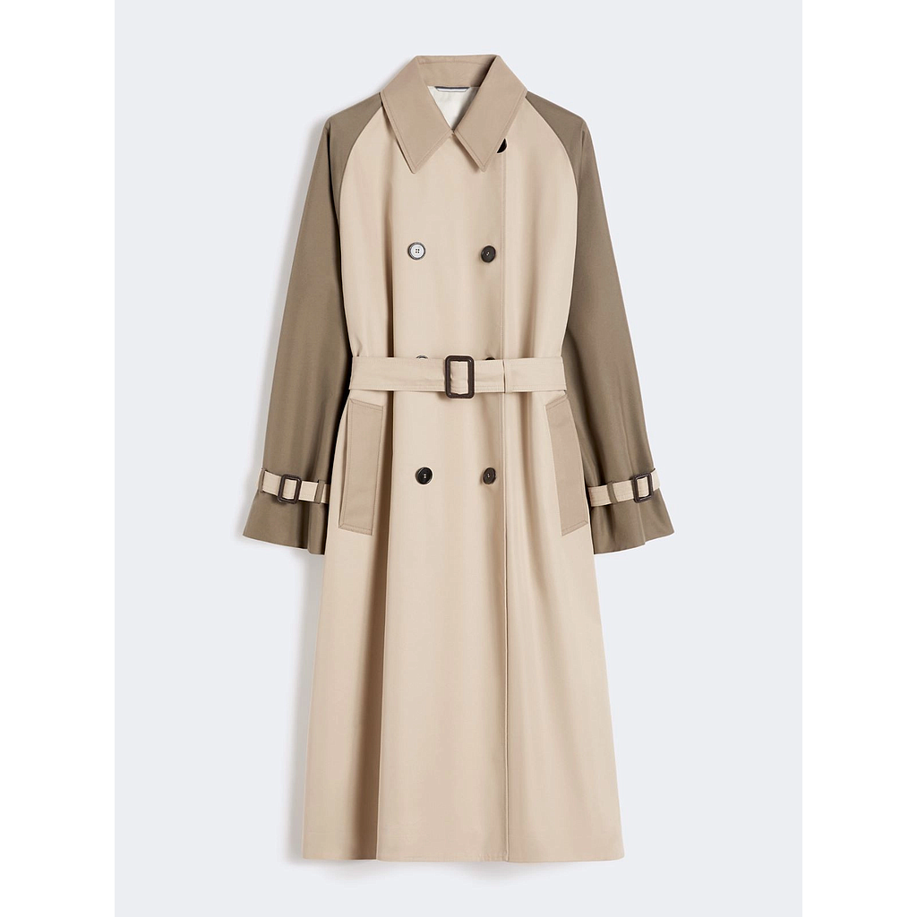 MAXMARA WEEKEND CANASTA 024 WOMEN'S COAT BEIGE BICOLORE