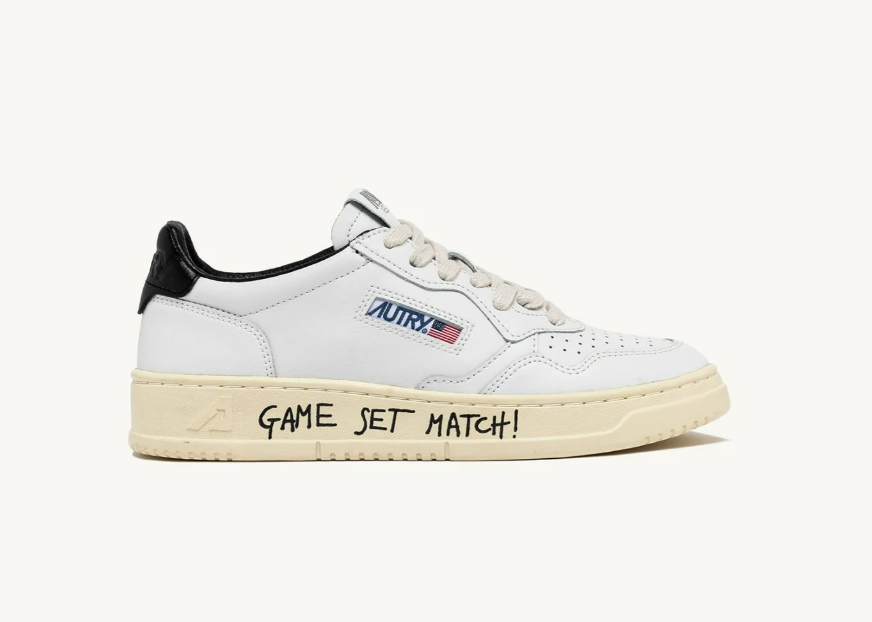 AUTRY AULM ML02 MEN'S SNEAKERS BLACK TAIL LETTERING
