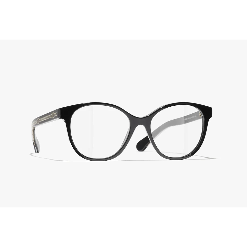 CHANEL CH3493 C622 52/17-140 GLASSES BLACK