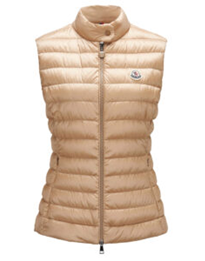 MONCLER 1A00087.597YF 222 IGENS WOMEN'S GILET BEIGE