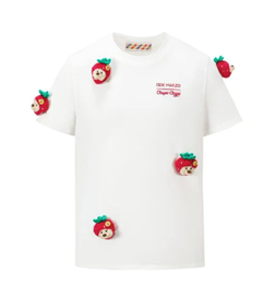 13DE MARZO MZ2604301 BEAR PRINT WITH RHINESTONE WHITE