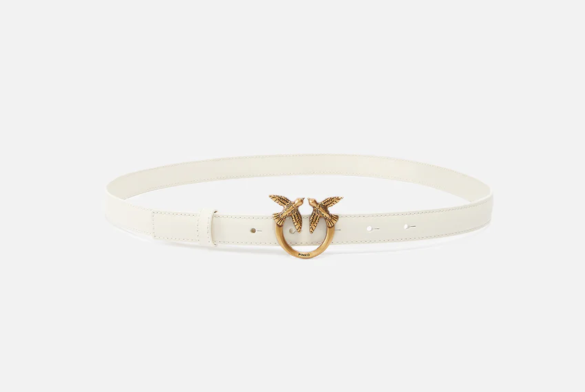 PINKO 100143A0F1 Z14Q WOMEN'S BELT WHITE