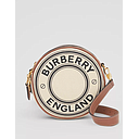 BURBERRY 8027602 BORSA LOUISE IN TELA E PELLE BIANCO NATURALE NOTA