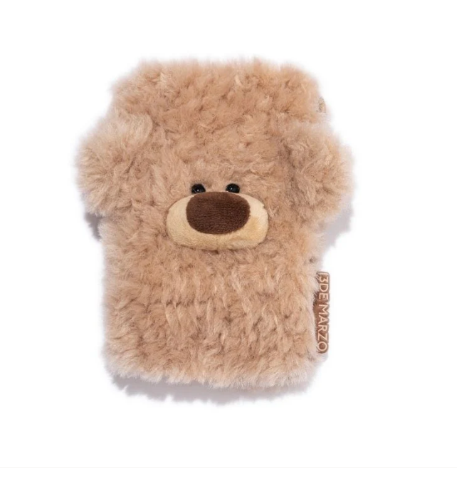 13DE MARZO MZ2607201 FUZZY BEAR WALLET KHAKI