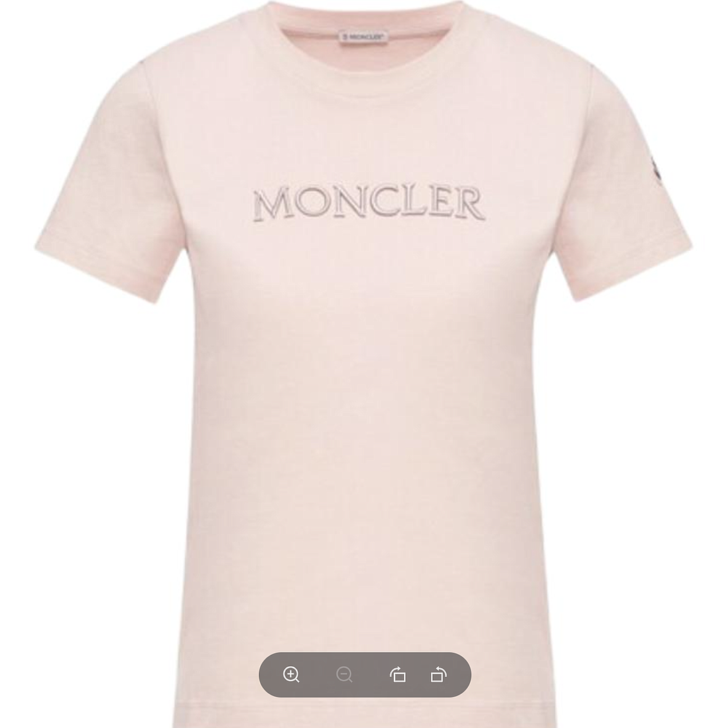MONCLER L20938C0002189AUO50X WOMEN'S T-SHIRT PINK