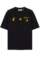 OFF WHITE 44OWOS26T056713 MEN'S T-SHIRT BLACK