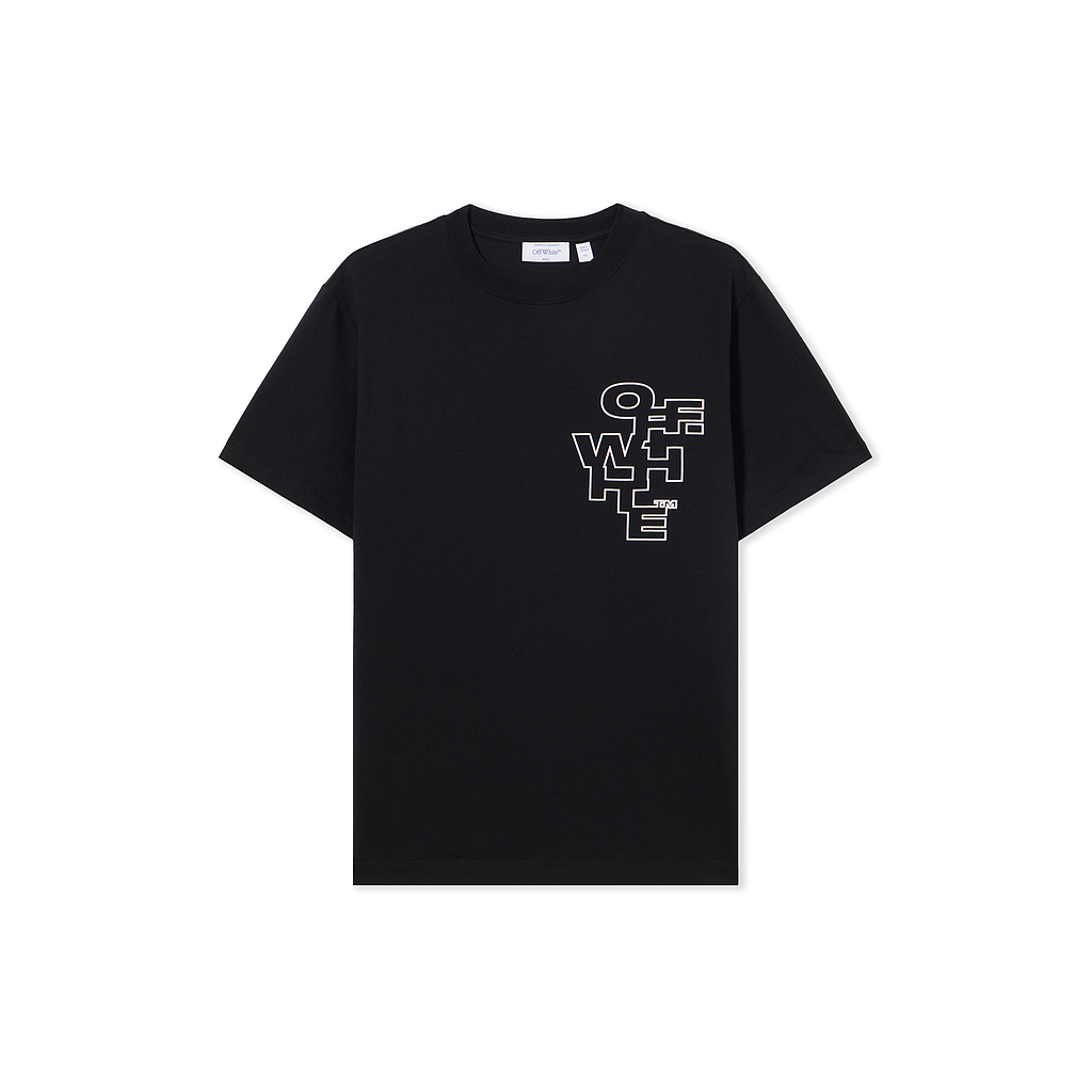 OFF WHITE 44OWOS26T063001 MEN'S T-SHIRT BLACK