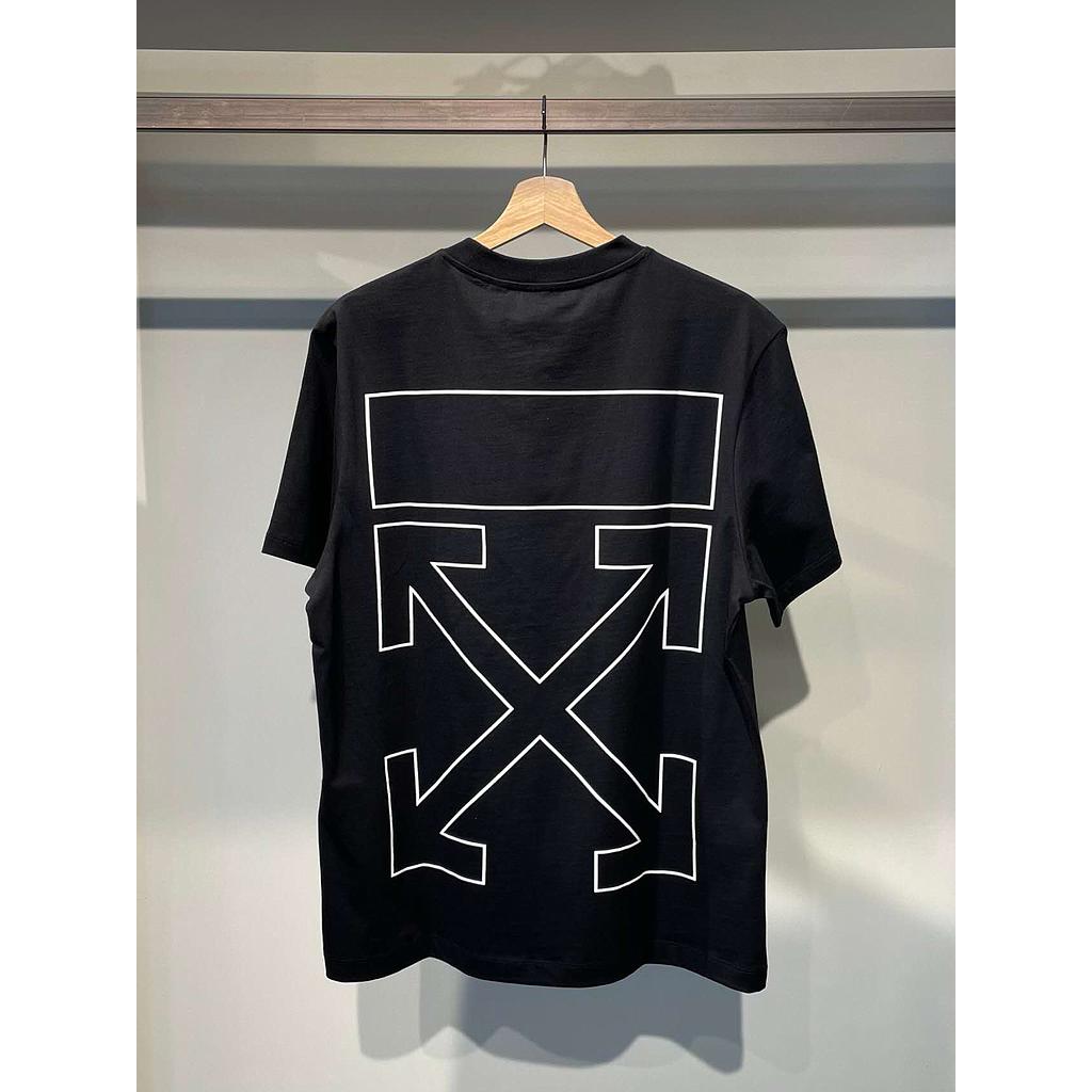 OFF WHITE 44OWOS26T063001 MEN'S T-SHIRT BLACK
