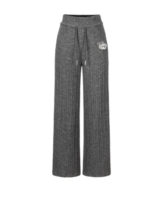 13DE MARZO MZ2609701 MINI BEAR KNIT TROUSERS GREY