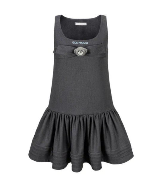 13DE MARZO MZ2610901 SLEEVELESS TULLE DRESS GREY