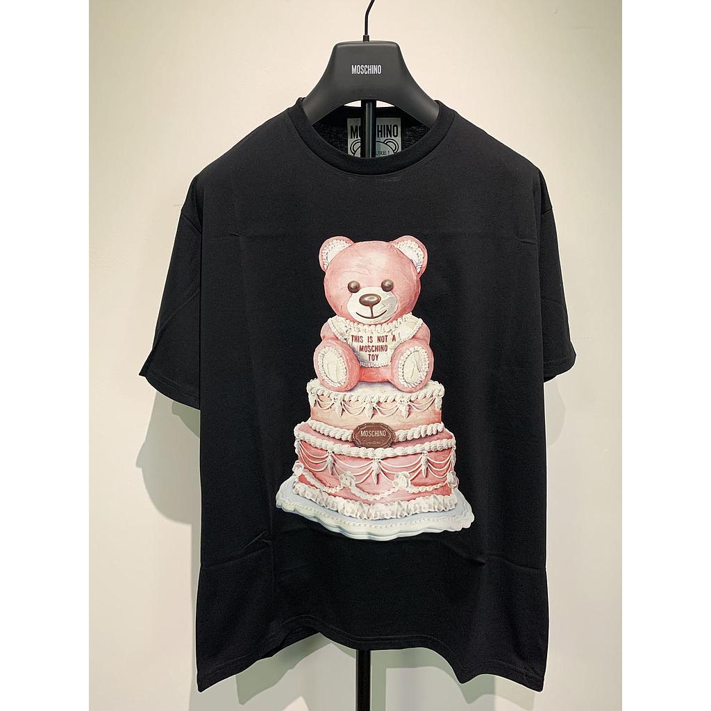 MOSCHINO T-SHIRT TORTA NERO D0702 5440 1555