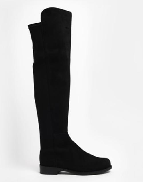 STUART WEITZMAN STIVALE CON TESSUTO BLK 5050 CAMOSCIO SRG-SUEDE/GABRDNE-S4465 NERO