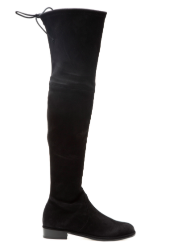 STUART WEITZMAN ALTO-TACCO BASSO-LOWLAND BLACK SUEDE-S2167 NERO WOMEN BOOTS