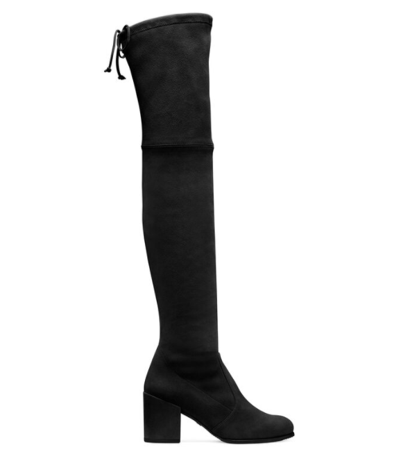 STUART WEITZMAN S3355 STIVALE ALTO-TACCO ALTO-TIELAND BLACK 