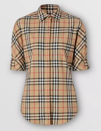 BURBERRY CAMICIA CORTA DONNA 8018475