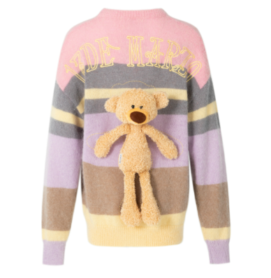 13DE MARZO DONNA MAGLIA FR-JX-050-P VIOLA-ROSA