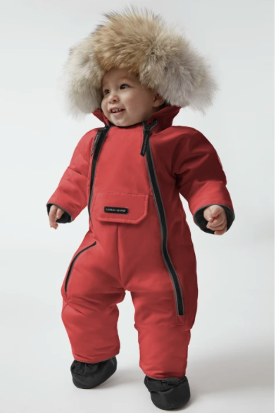 CANADA GOOSE KID LAMB SNOWSUIT 2318B ROSSO 18-24M