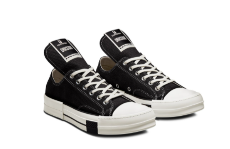 RICK OWENS DRKSHDW X CONVERSE SNEAKERS DC02AX727 CTDR291 NERO
