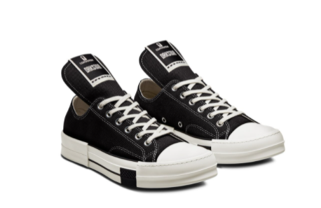 RICK OWENS DRKSHDW X CONVERSE DC02AX727 CTDR291 NERO