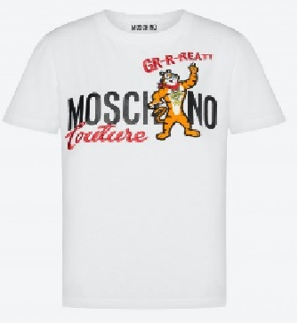 MOSCHINO 0779 1040 1001 T-SHIRT TIGRE