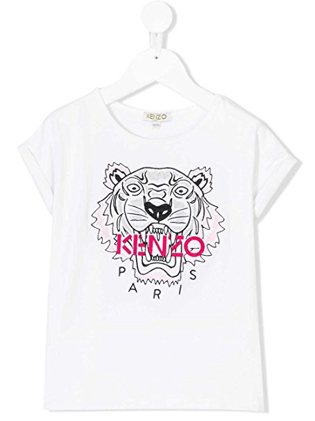 KENZO T-SHIRT KL10068 RICAMO TIGRE (2A-6A)