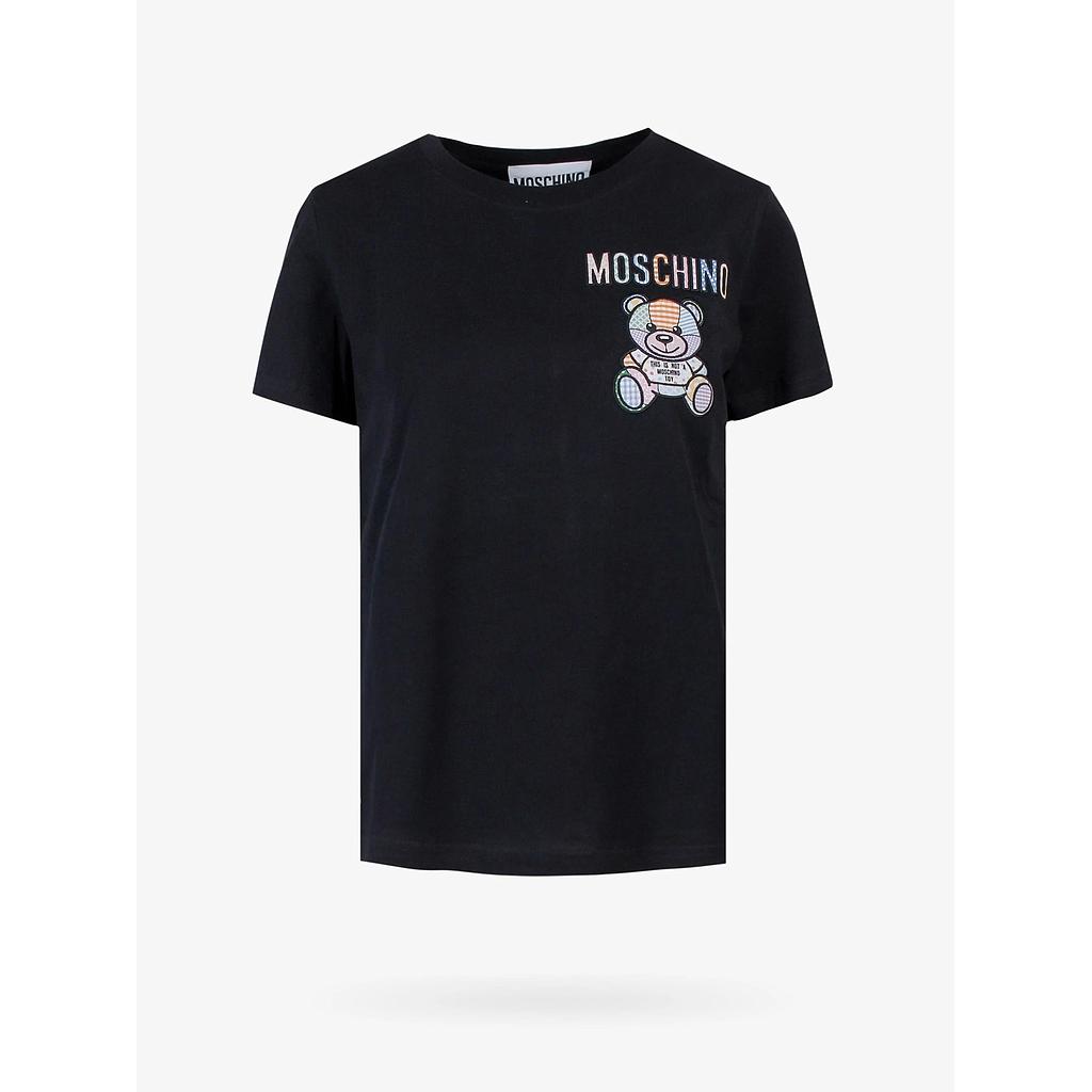 MOSCHINO T-SHIRT 0706 0441 2555 NERO SPLICING