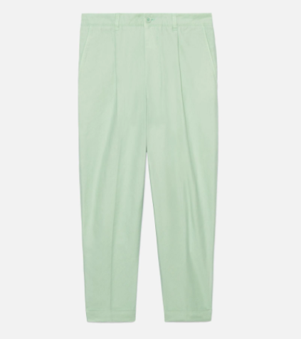 AMI UOMO PANTALONI CARROT OVERSIZE HTR101.220441 VERDE