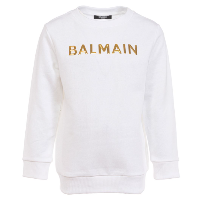 BALMAIN 6Q4670 Z0001 100OR KID'S SWEATSHIRT