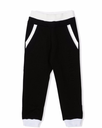 BALMAIN KID PANTALONI 6Q6797 F0015 930BC NERO