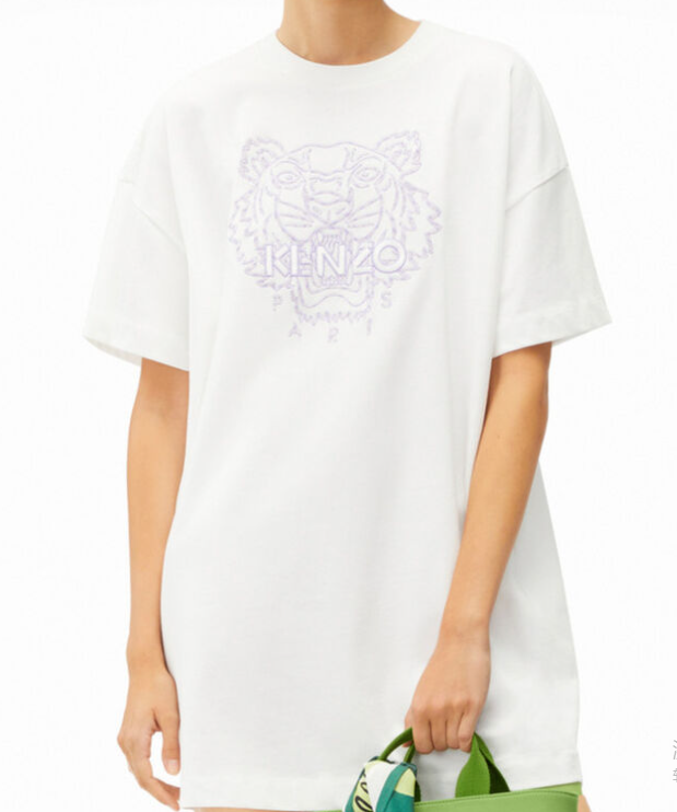 KENZO  FC52RO8224YF.01B BIANCO WOMEN DRESS