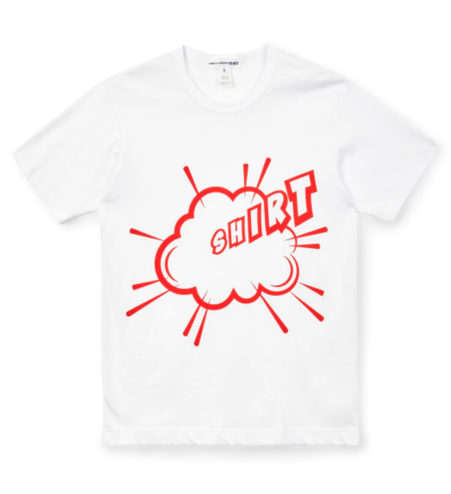 COMME DES GARCONS PLAY UOMO T-SHIRT FI.T008.S22.3 BIANCO