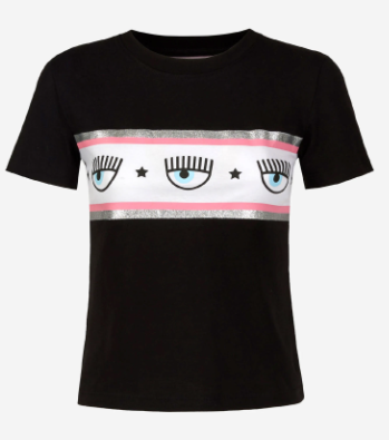 CHIARA FERRAGNI T-SHIRT 72CBHT15/CJT00899 NERO