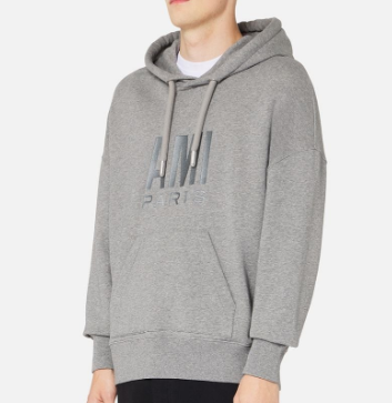 AMI PARIS USW203.731055 HOODIE WITH FRONT LOGO 51778