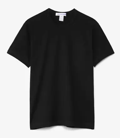 COMME DES GARCONS FI T011 S22 MEN'S T-SHIRT BLACK