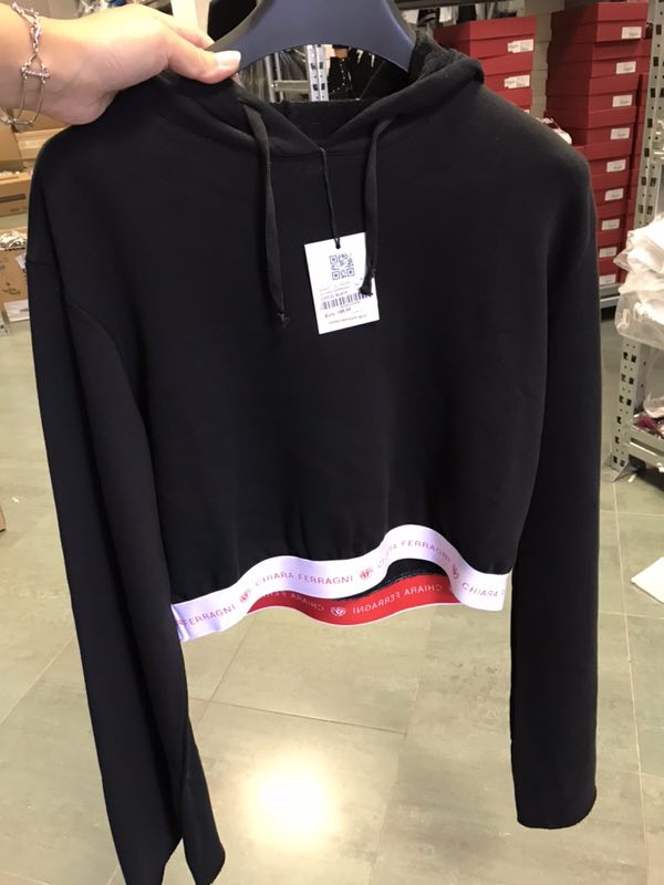 CHIARA FERRAGNI FELPA NERO