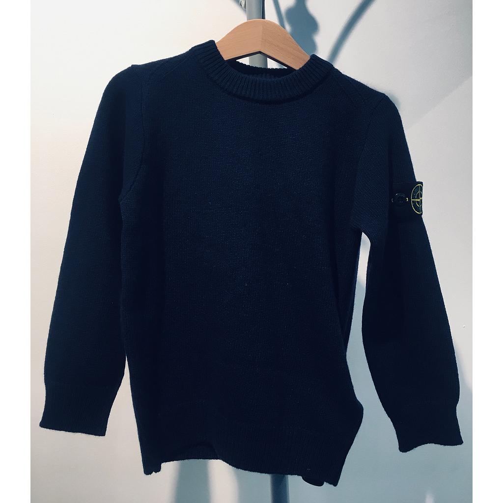 STONE ISLAND KID SWEATER CREWNECK KNIT 7716502A1 V0020 (4A-8A)