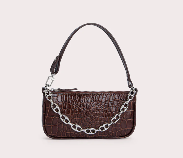 BY FAR 20CRMIRANEDSMA NUTELLA  MINI RACHAL WOMEN BAG