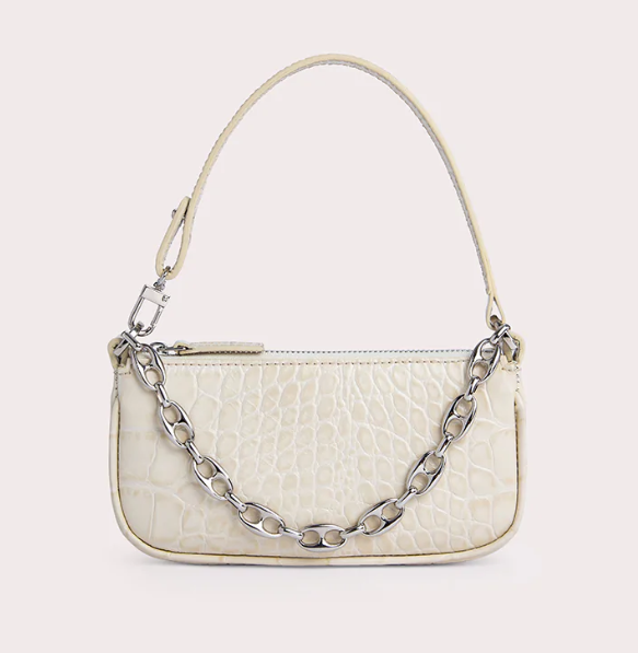 BY FAR 20CRMIRACEDSMA CREAM  MINI RACHAL WOMEN'S BAG