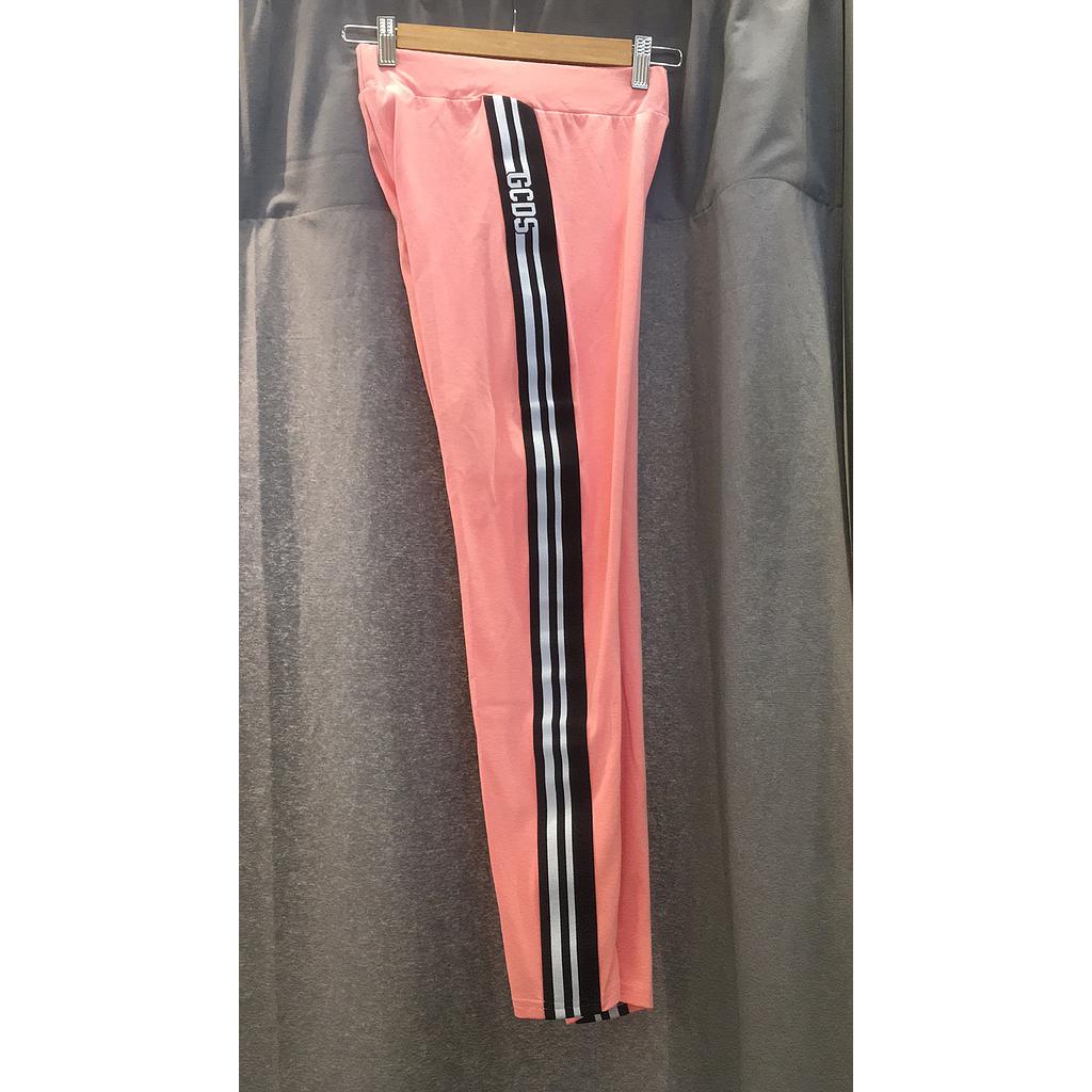 GCDS S18 PINK/BLACK WOMEN LEGGINGS  